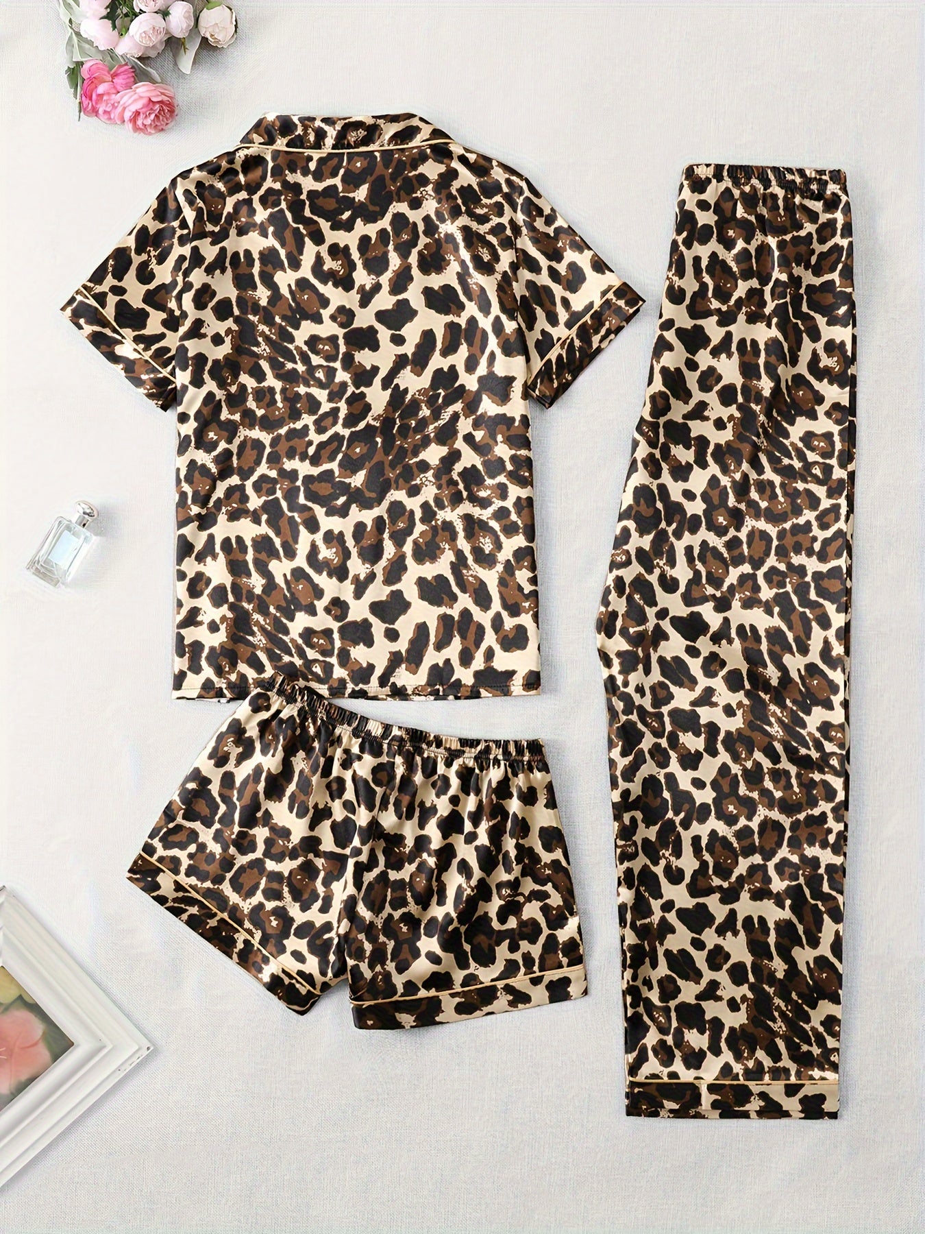 Leopard & Zebra Print 3Pcs PJ Set ( Combo of 2)